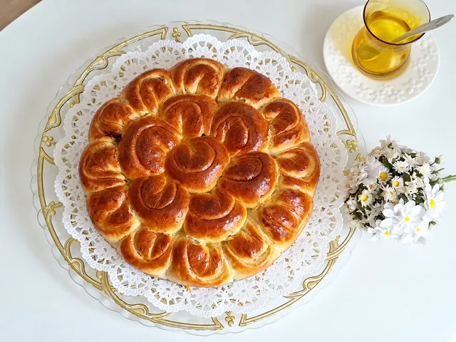 Çikolatalı Çiçek Poğaça