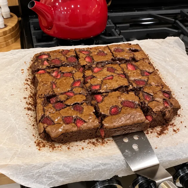 Çilekli Browni
