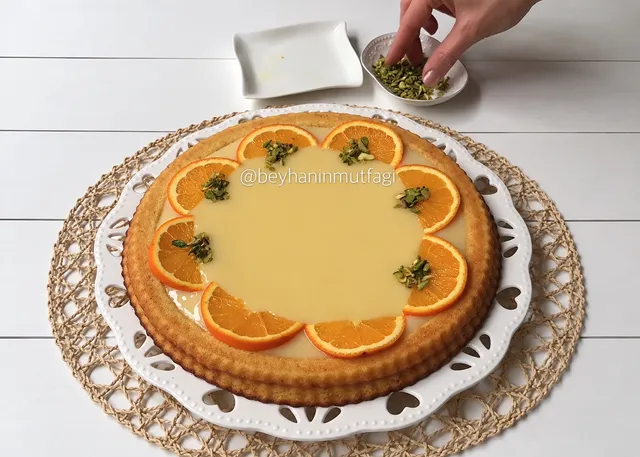 Portakal Soslu Tart Kek