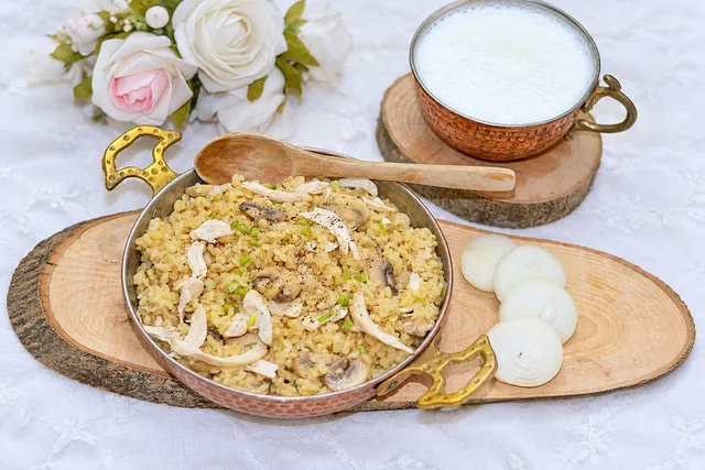 Mantarlı Bulgur Pilavı