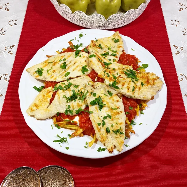 Tavuklu Çökertme Kebabı