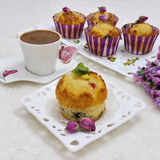 Limon ve Yabanmersinli Muffin